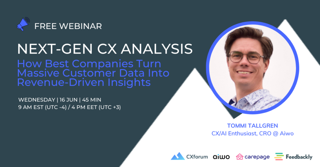 AI and CX data free webinar